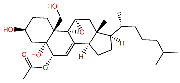 9,11-Epoxycholest-7-en-3,5,6,19-tetrol 6-acetate